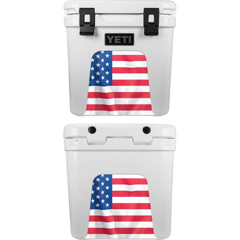 USA Flag YETI Roadie 24 Hard Cooler Skin
