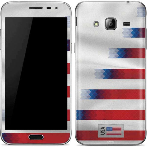 USA Soccer Flag Galaxy J3 Skin