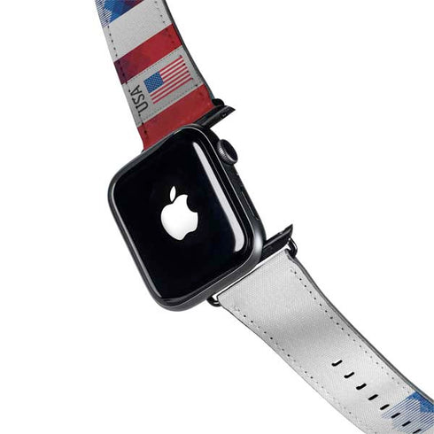 USA Soccer Flag Apple Watch Band 42-44mm