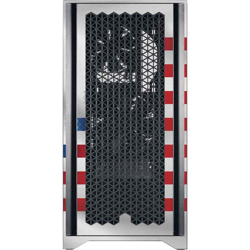 USA Soccer Flag Corsair 4000D Tempered Glass Mid-Tower ATX Case Skin