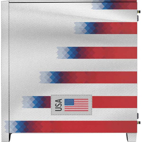 USA Soccer Flag Corsair 4000D Tempered Glass Mid-Tower ATX Case Skin