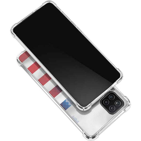 USA Soccer Flag Galaxy A12 Clear Case