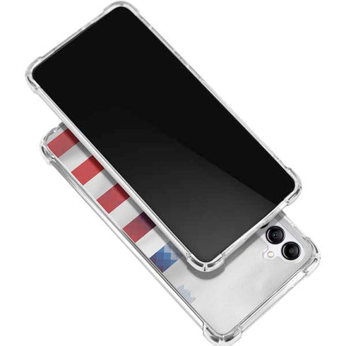 USA Soccer Flag Galaxy A15 5G Clear Case