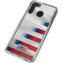 USA Soccer Flag Galaxy A21 Clear Case