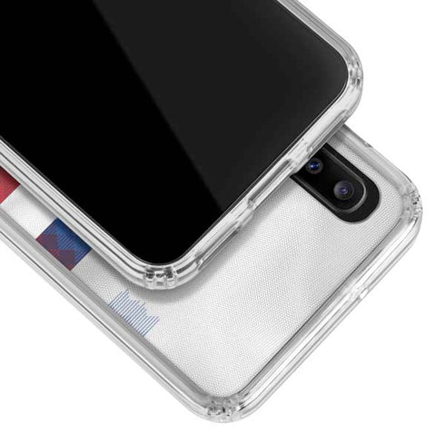 USA Soccer Flag Galaxy A30 Clear Case
