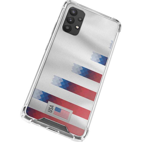 USA Soccer Flag Galaxy A32 5G Clear Case
