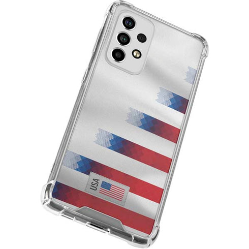 USA Soccer Flag Galaxy A33 5G Clear Case