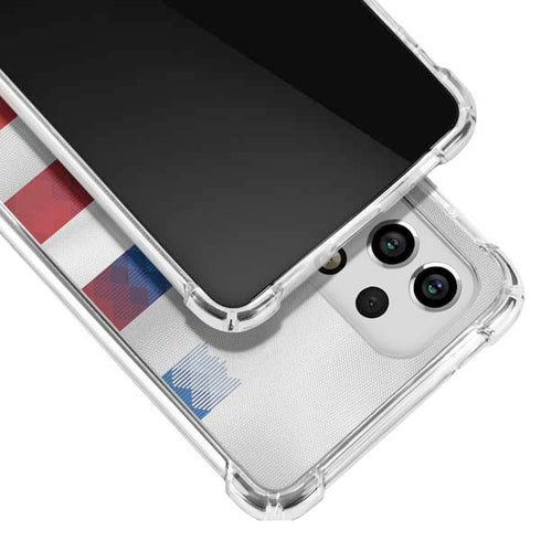 USA Soccer Flag Galaxy A33 5G Clear Case