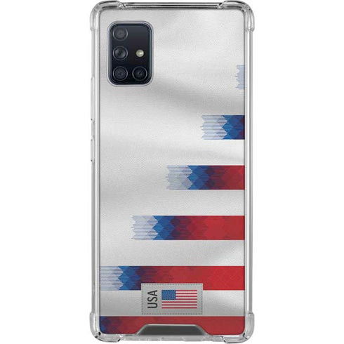 USA Soccer Flag Galaxy A51 5G Clear Case