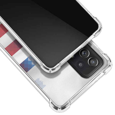USA Soccer Flag Galaxy A52 5G Clear Case
