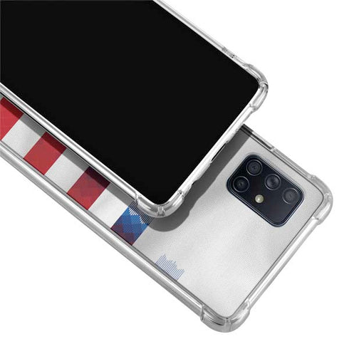 USA Soccer Flag Galaxy A71 5G Clear Case