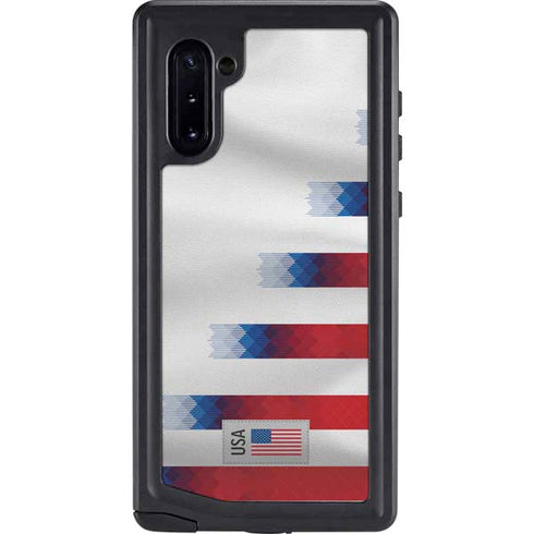 USA Soccer Flag Galaxy Note 10 Waterproof Case