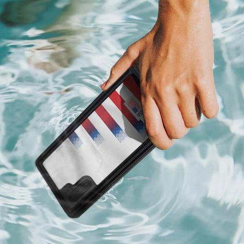 USA Soccer Flag Galaxy Note 10 Waterproof Case