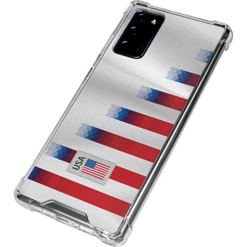 USA Soccer Flag Galaxy Note20 5G Clear Case
