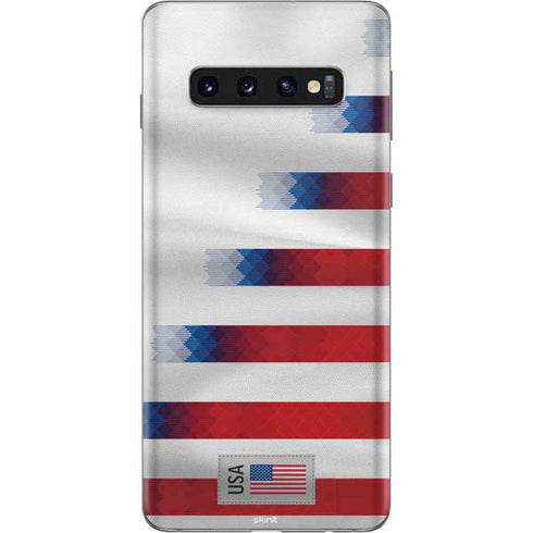 USA Soccer Flag Galaxy S10 Skin