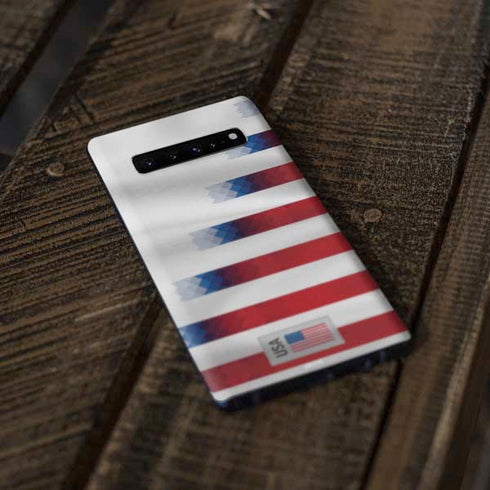 USA Soccer Flag Galaxy S10 Skin