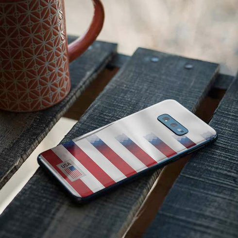 USA Soccer Flag Galaxy S10e Skin