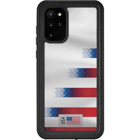 USA Soccer Flag Galaxy S20 Plus Waterproof Case