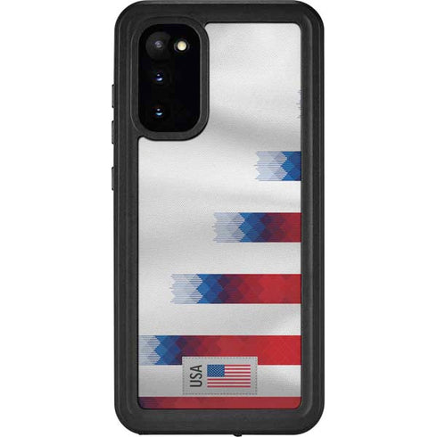 USA Soccer Flag Galaxy S20 Waterproof Case