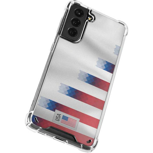 USA Soccer Flag Galaxy S21 Plus 5G Clear Case