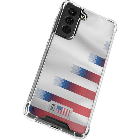 USA Soccer Flag Galaxy S22 Clear Case
