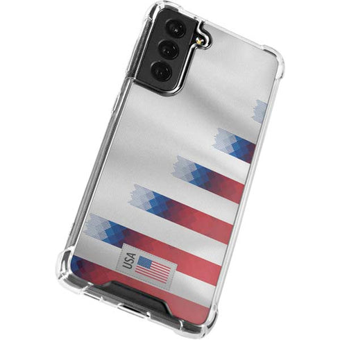 USA Soccer Flag Galaxy S22 Plus Clear Case