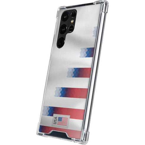 USA Soccer Flag Galaxy S22 Ultra Clear Case