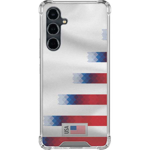 USA Soccer Flag Galaxy S23 FE Clear Case