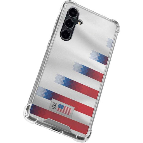 USA Soccer Flag Galaxy S23 FE Clear Case
