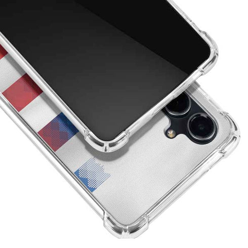 USA Soccer Flag Galaxy S23 FE Clear Case
