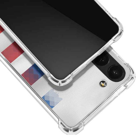 USA Soccer Flag Galaxy S23 Plus Clear Case