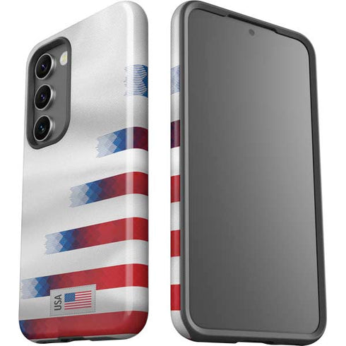 USA Soccer Flag Galaxy S23 Pro Case