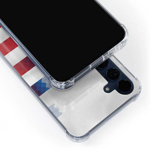 USA Soccer Flag Galaxy S24 Clear Case