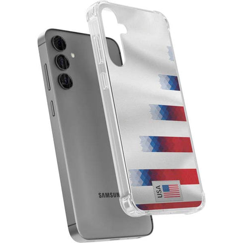 USA Soccer Flag Galaxy S24 Plus Clear Case