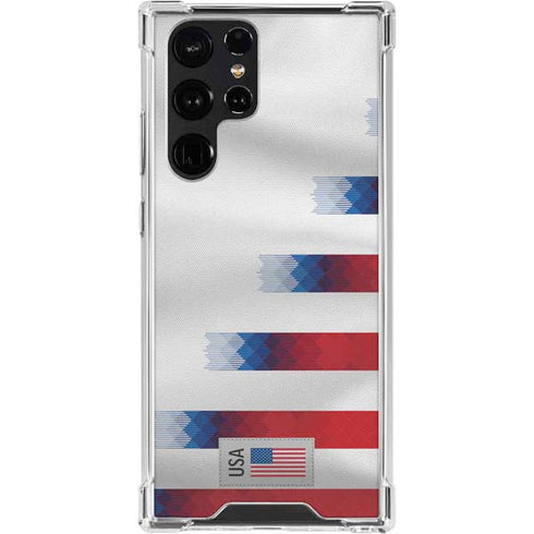 USA Soccer Flag Galaxy S24 Ultra Clear Case