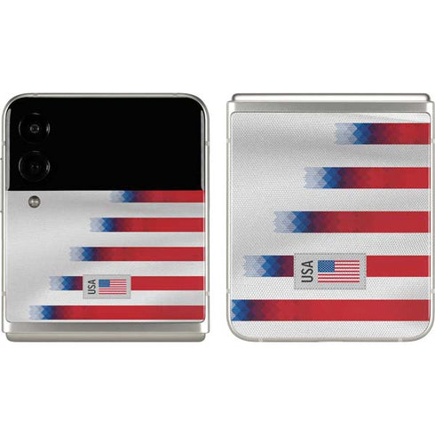 USA Soccer Flag Galaxy Z Flip3 5G Skin