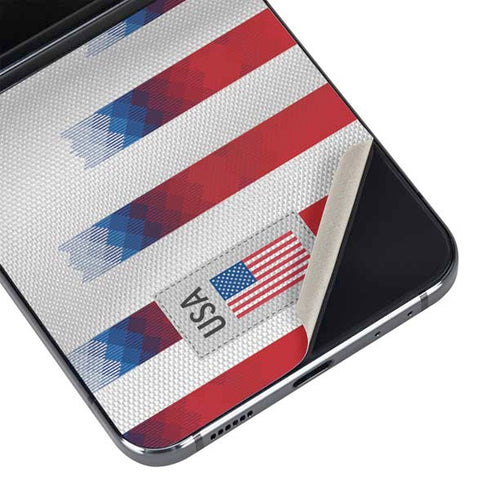 USA Soccer Flag Galaxy Z Flip5 5G Skin