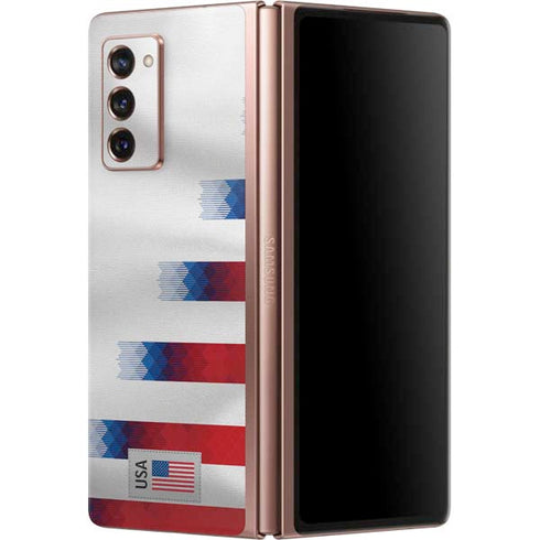 USA Soccer Flag Galaxy Z Fold2 5G Skin