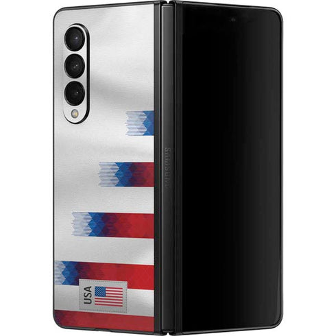 USA Soccer Flag Galaxy Z Fold3 5G Skin