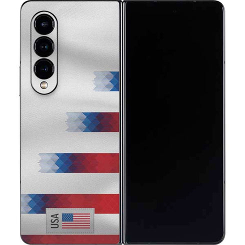 USA Soccer Flag Galaxy Z Fold4 5G Skin