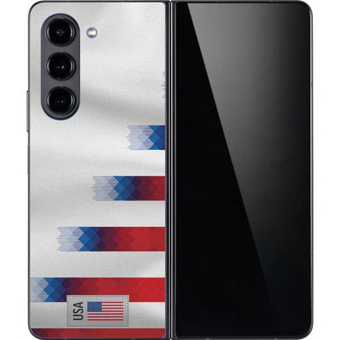 USA Soccer Flag Galaxy Z Fold5 5G Skin