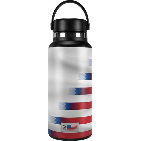 USA Soccer Flag Hydro Flask 32oz Wide Mouth Skin