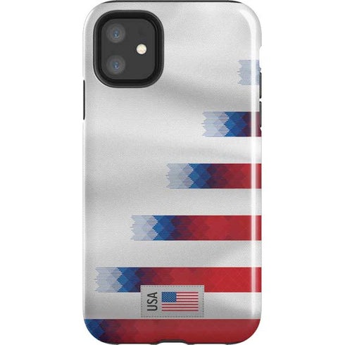 USA Soccer Flag iPhone 11 Impact Case
