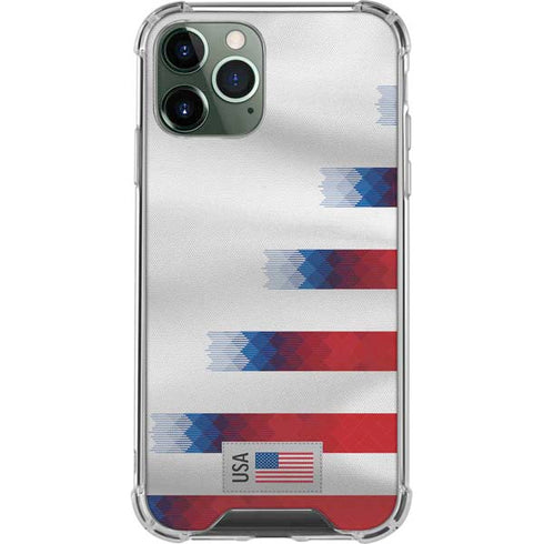 USA Soccer Flag iPhone 11 Pro Max Clear Case