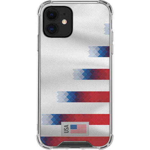 USA Soccer Flag iPhone 12 Mini Clear Case