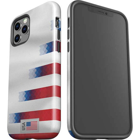 USA Soccer Flag iPhone 12 Pro Impact Case