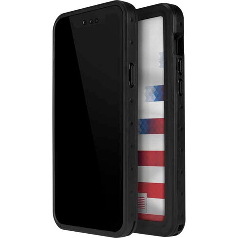 USA Soccer Flag iPhone 12 Pro Waterproof Case