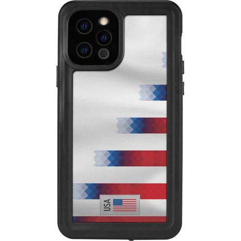 USA Soccer Flag iPhone 12 Pro Waterproof Case