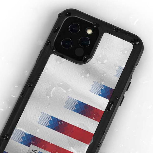 USA Soccer Flag iPhone 12 Pro Waterproof Case