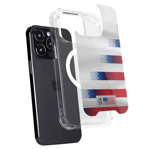 USA Soccer Flag iPhone 13 Pro MagSafe Case